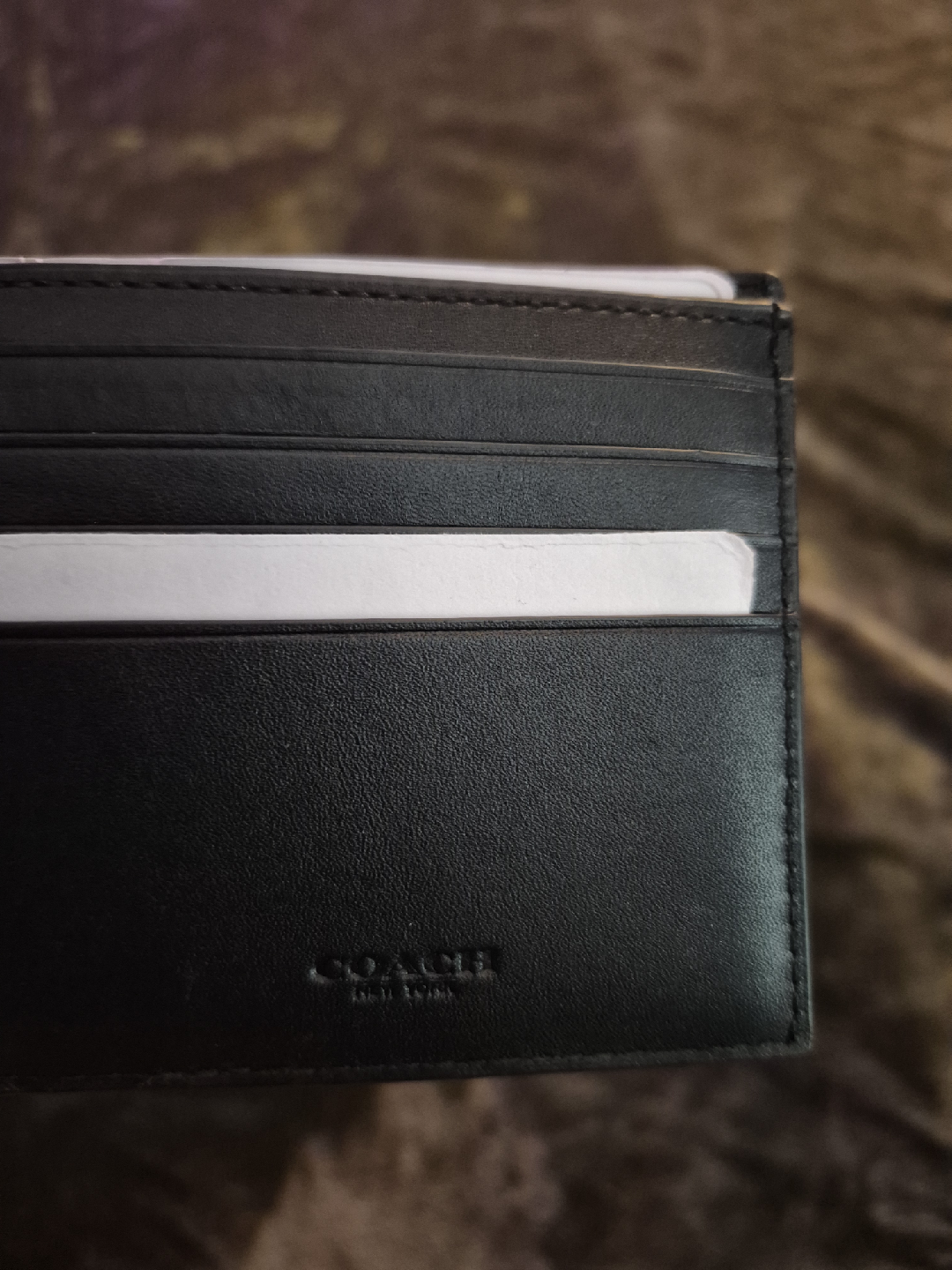 Coach Black Leather Wallet - New - photo 3
