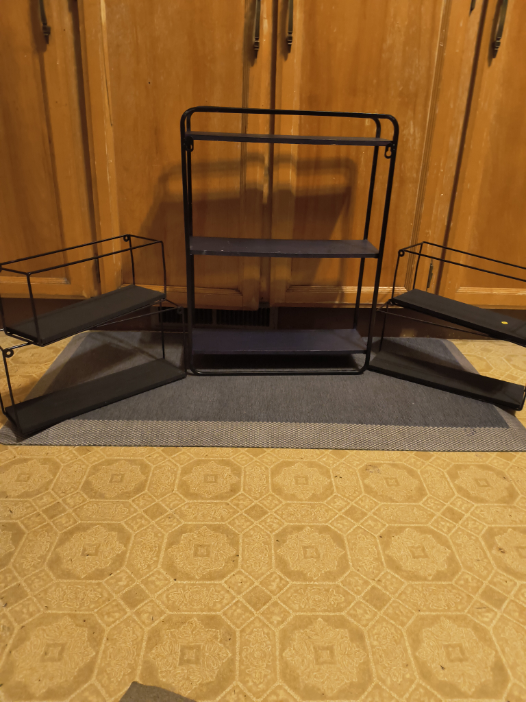 Black Metal Wall Shelf