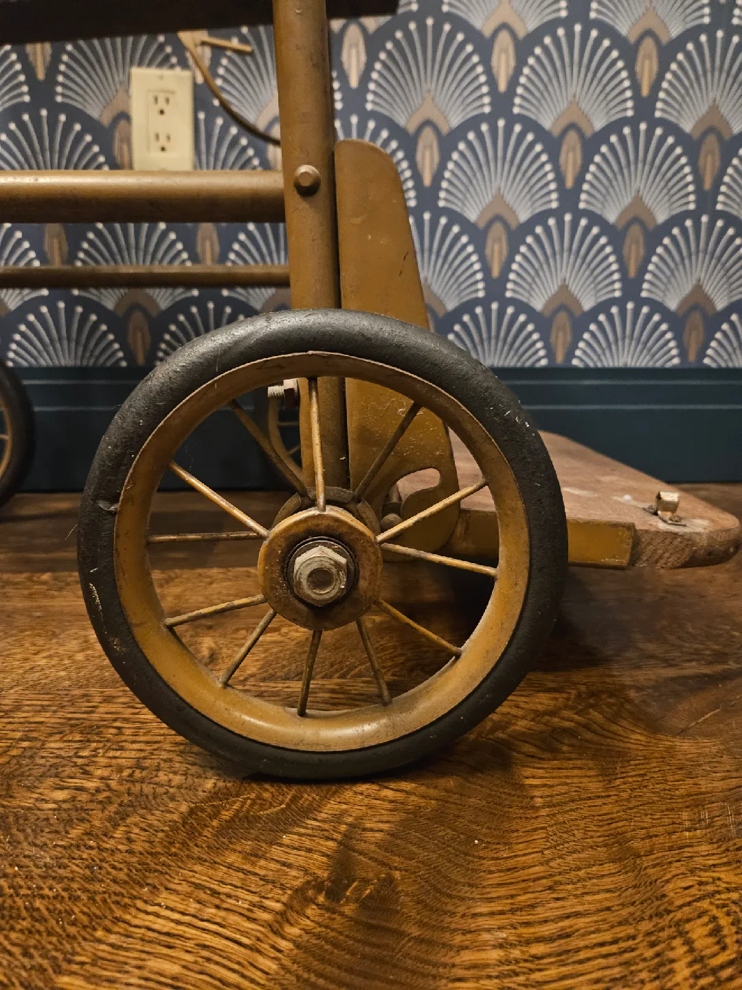 Vintage Wicker and Wood Wheelchair image indicator(9)