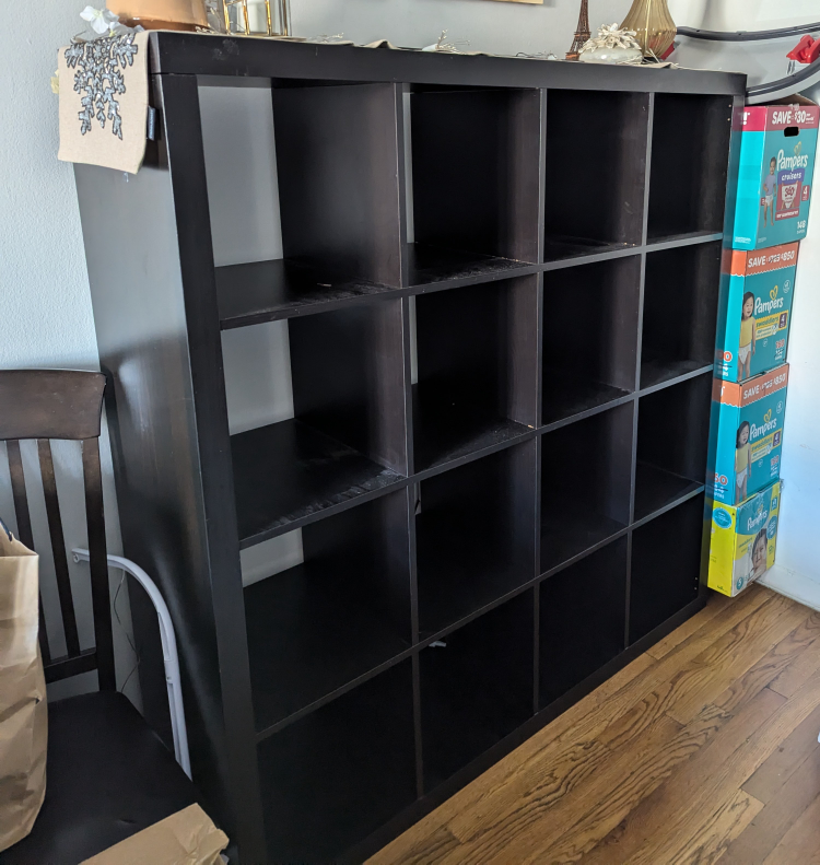 IKEA Kallax Shelf Unit - Black-Brown