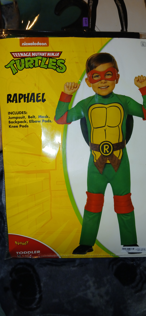 TMNT Raphael Costume - Size 5-6T