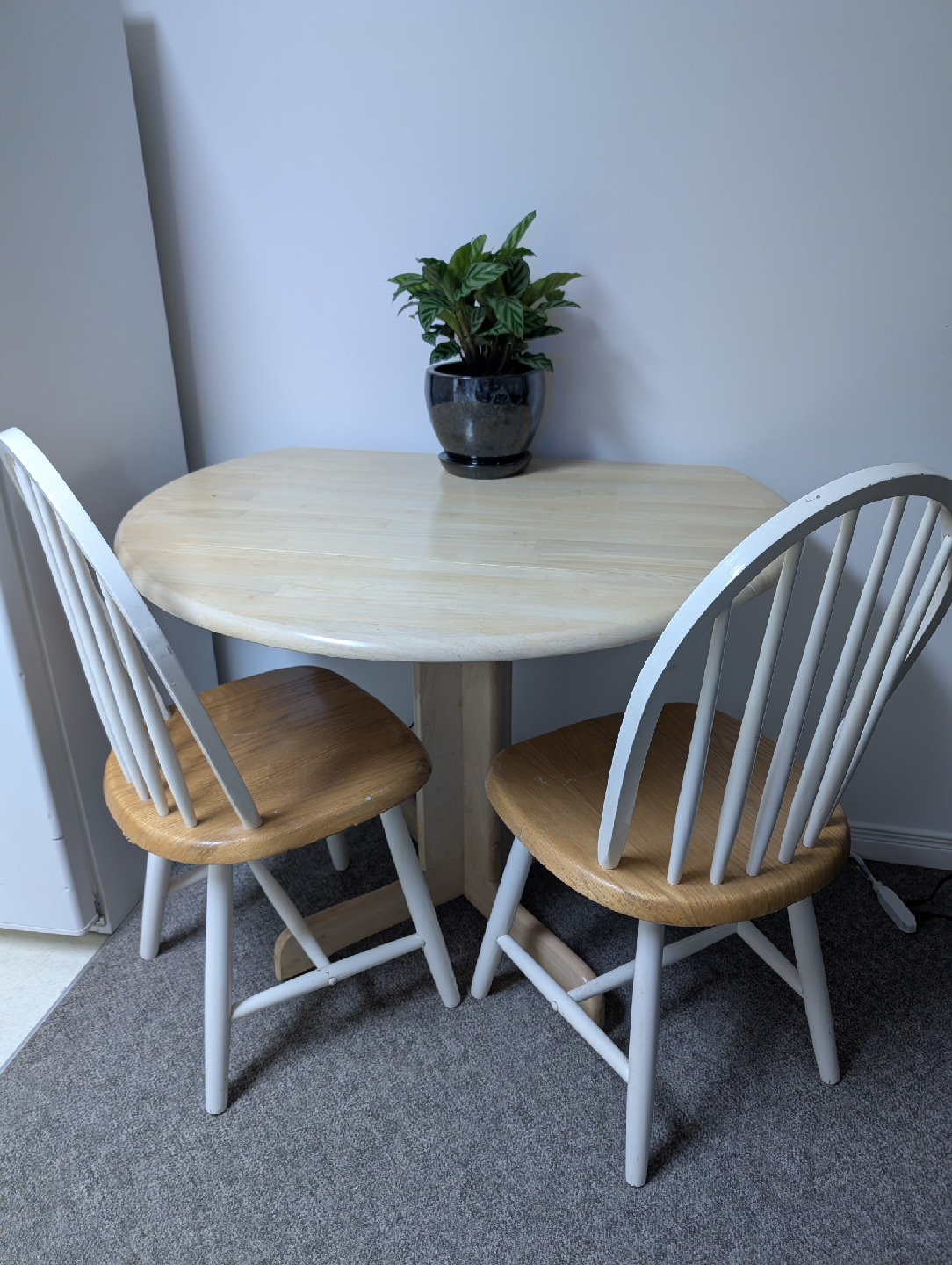 Drop Leaf Table and Two Chairs