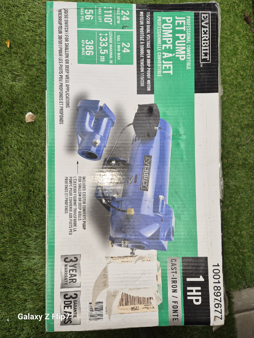 Everbilt Convertible Jet Pump - New in Box! - photo 2