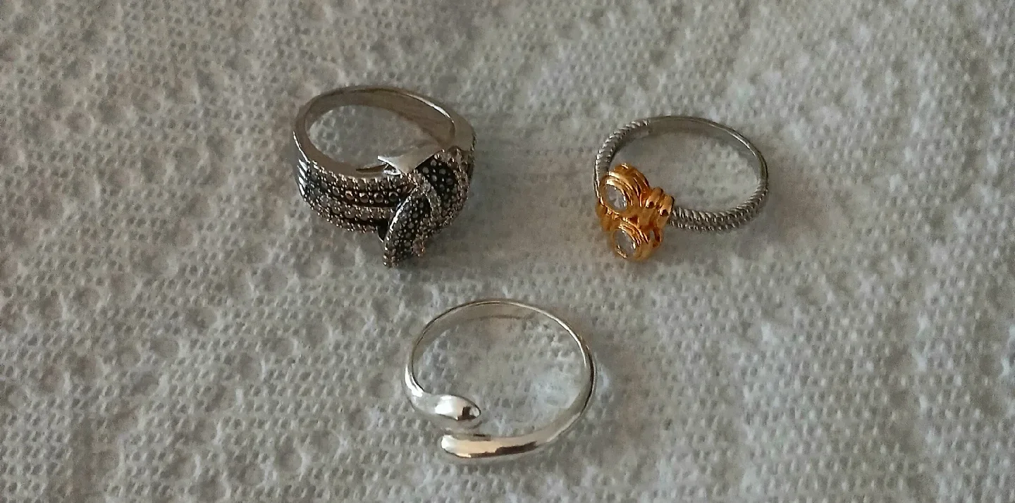 Assorted Rings - Silver and Gold Tones thumbnail