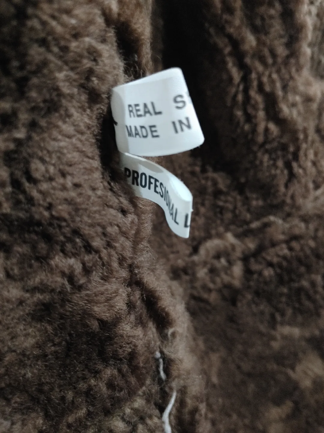 💚GENUINE SHEARLING SHEEPSKIN LEATHER JACKET MENS L BRAND NEW image indicator(5)