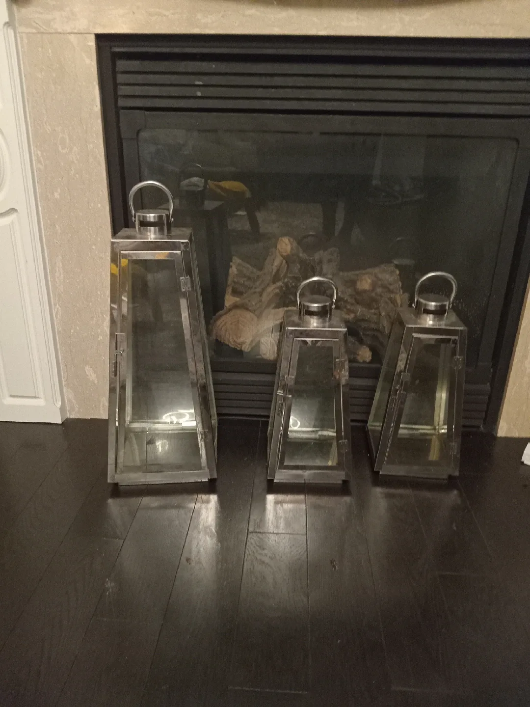 Set of 3 Metal Lanterns thumbnail