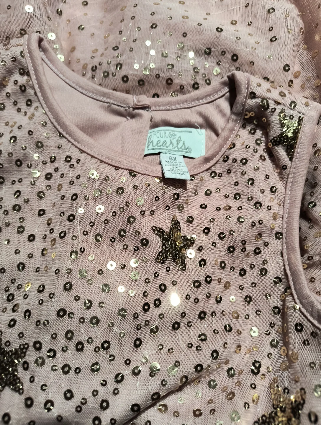 Place & Hearts Pink Star Dress - Size 6X image indicator(7)