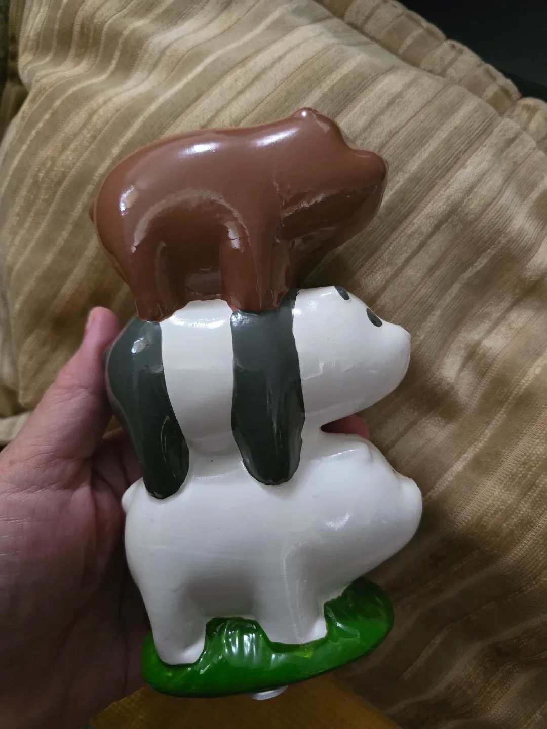 We Bare Bears Ceramic Totem Pole Figurine Bank BN thumbnail