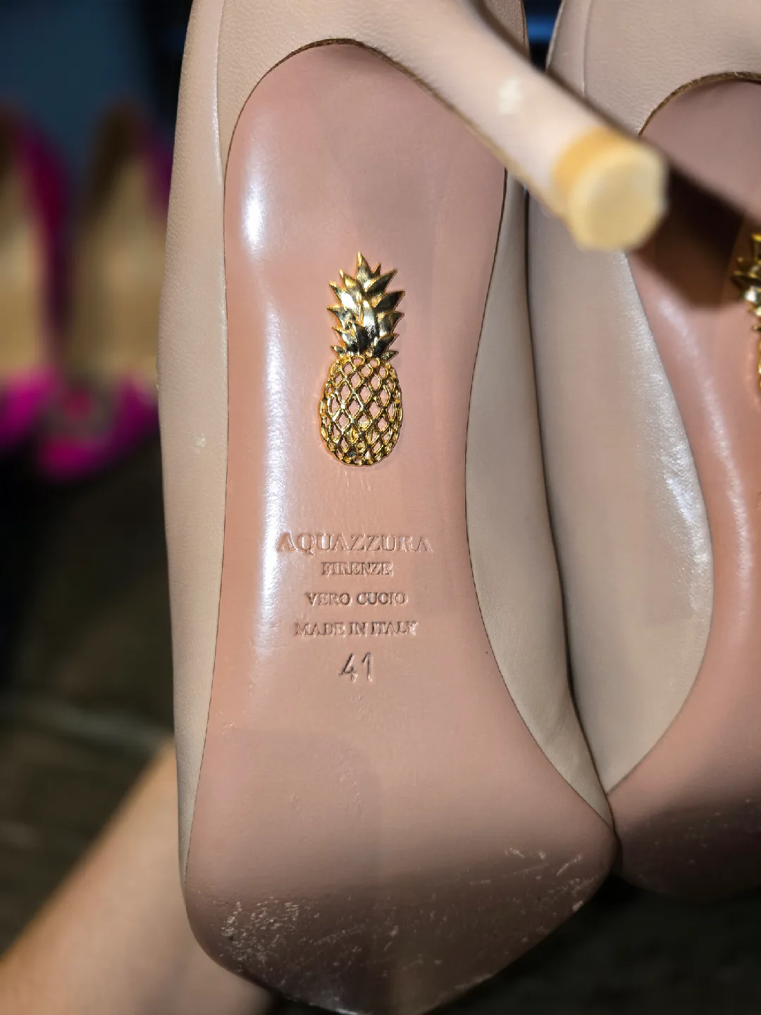 Aquazzura Pearl Embellished Leather Mules Size 41 image indicator(7)