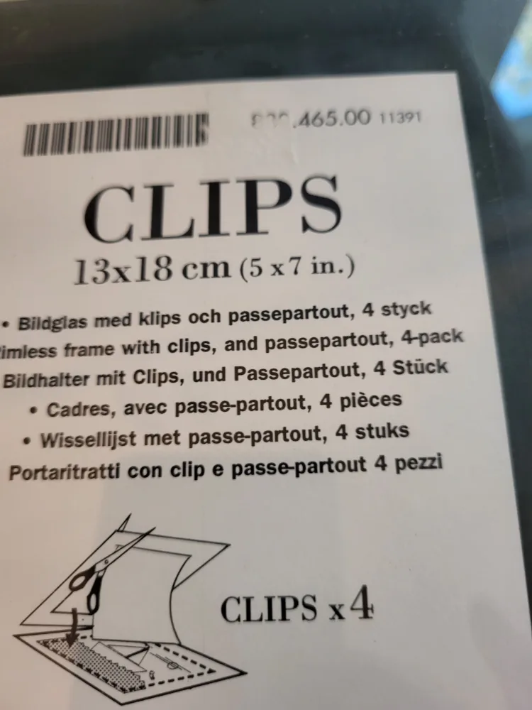 IKEA CLIPS Frame - 13x18 cm (5x7 in) image indicator(2)