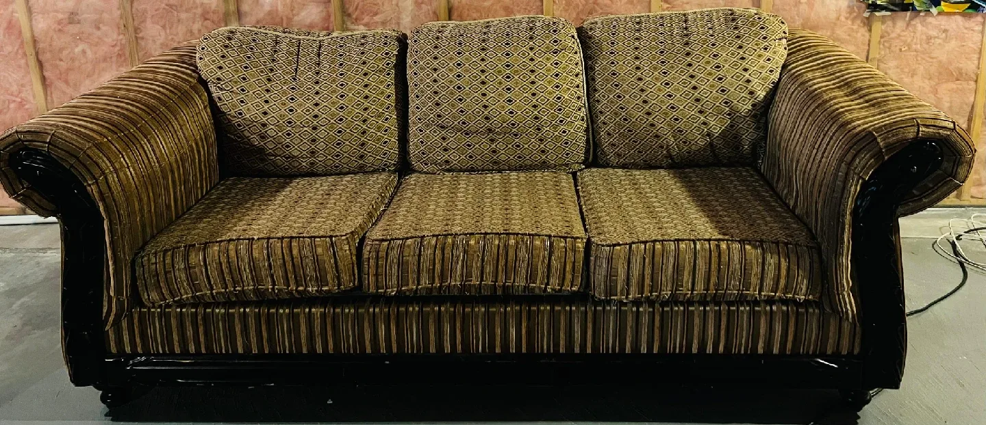 Brown Patterned Sofa and Chaise Lounge Set - IMMEDIATE SALE image indicator(2)