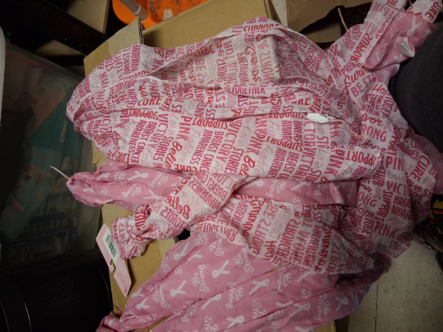 Pink Breast Cancer Awareness Scarf - photo 2