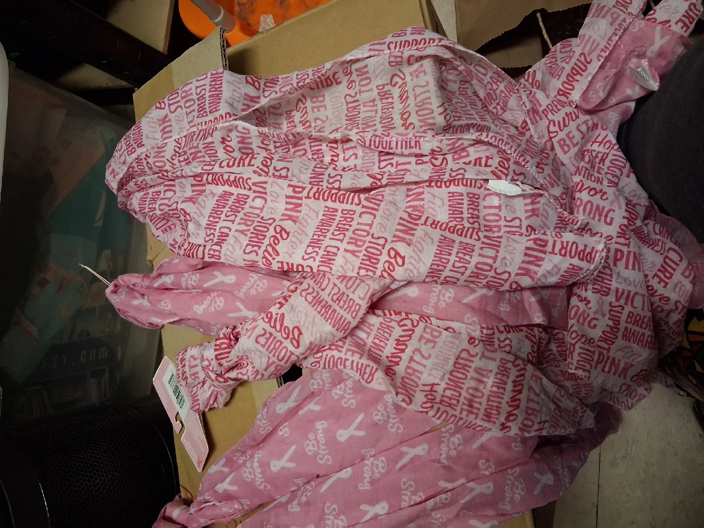 Pink Breast Cancer Awareness Scarf image indicator(2)