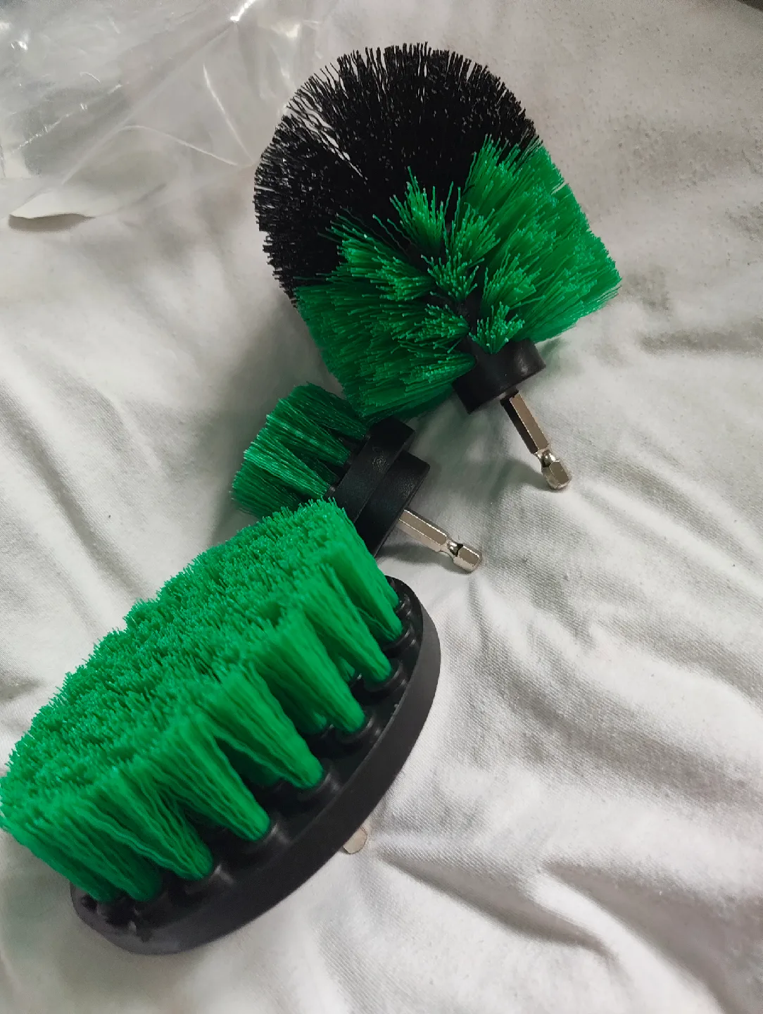 Drill Brush Attachment Set - Green/Black image indicator(4)