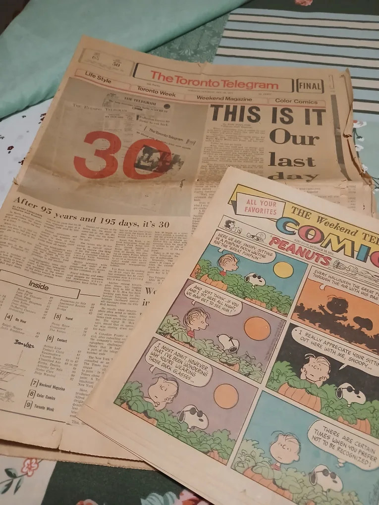 Toronto Telegram Newspaper - Oct 26, 1971 image indicator(2)
