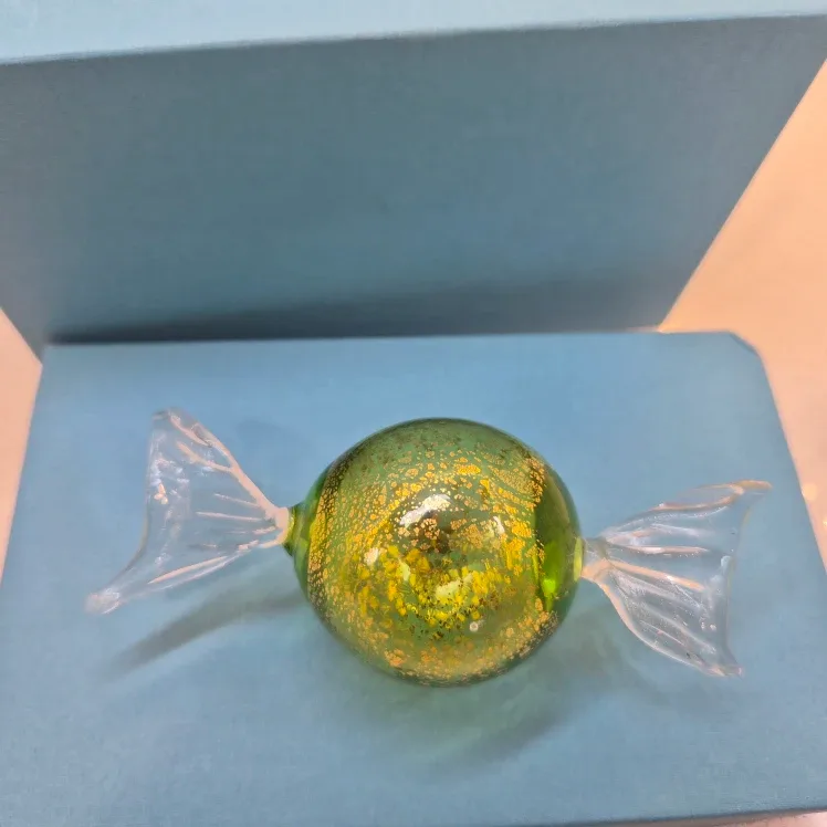 Art Glass Candies 3 Hand Blown 24k gold image indicator(3)