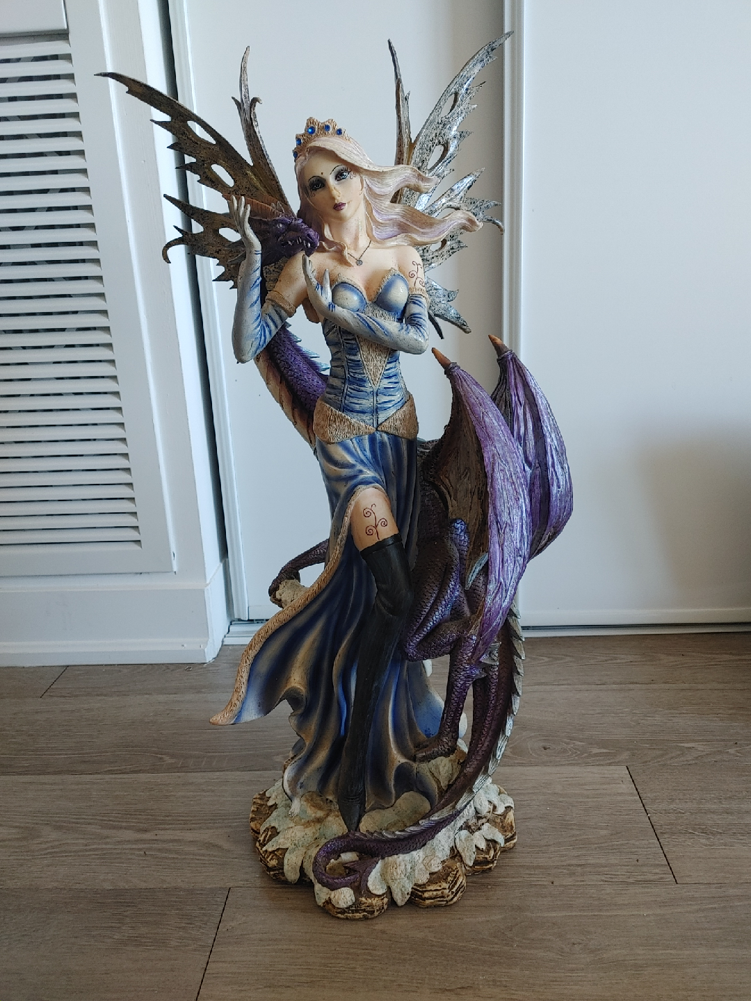 Collectible Fairy and Dragon Figurine
