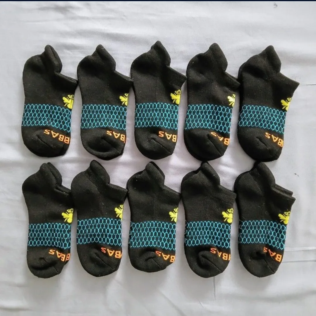 BAS Black Ankle Socks - 10 Pairs thumbnail