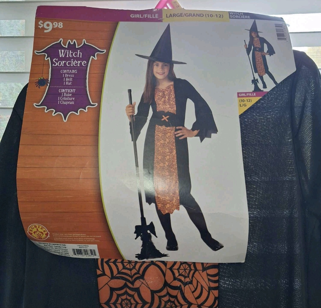 Witch Sorciere Costume - Size L (10-12) 🥕