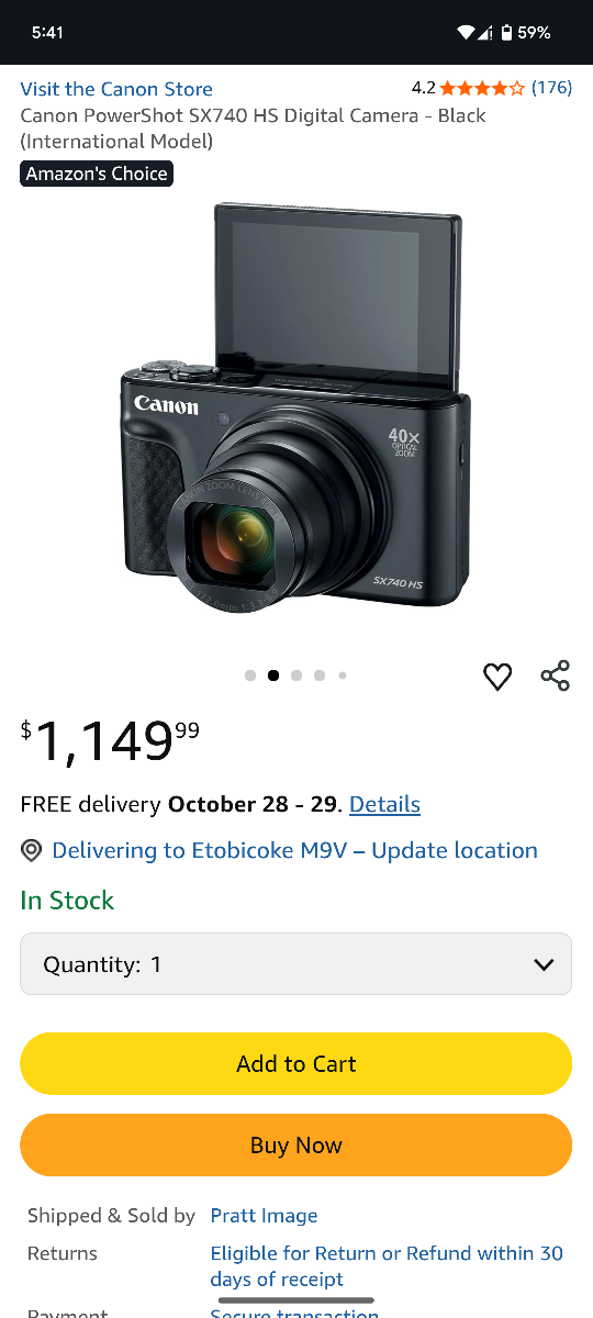 canon xs740 hs - photo 2