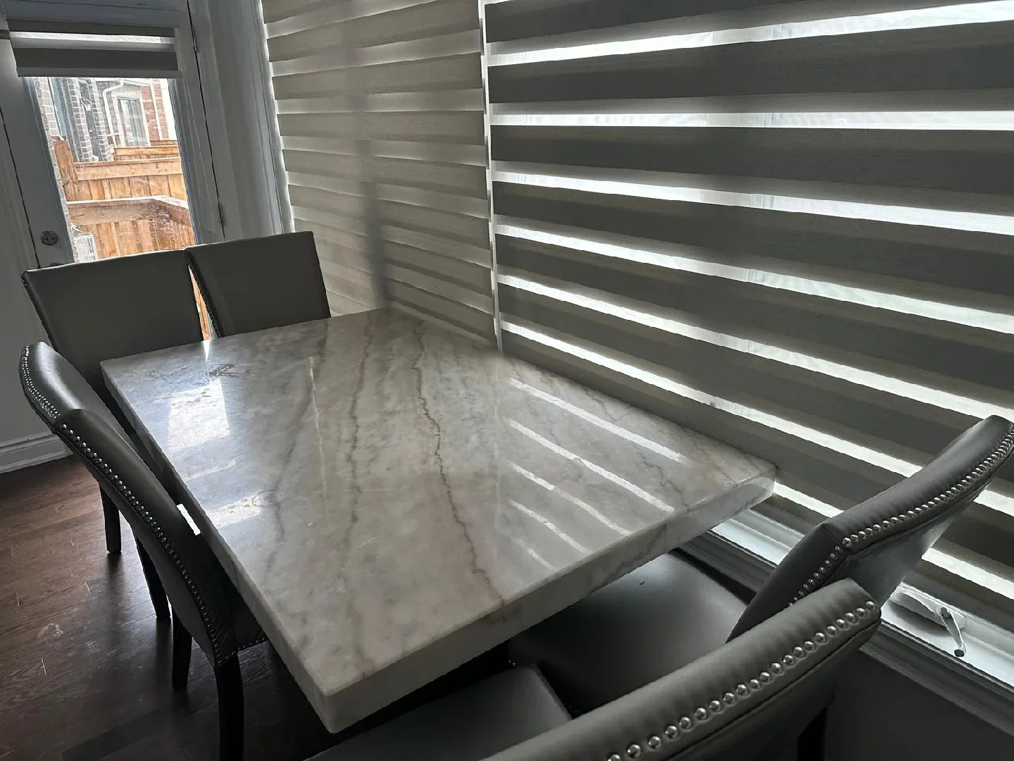 Marble Dining Table with Chairs image indicator(2)