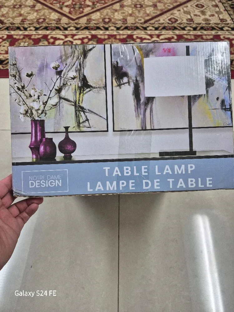 Notre Dame Design Black Table Lamp thumbnail