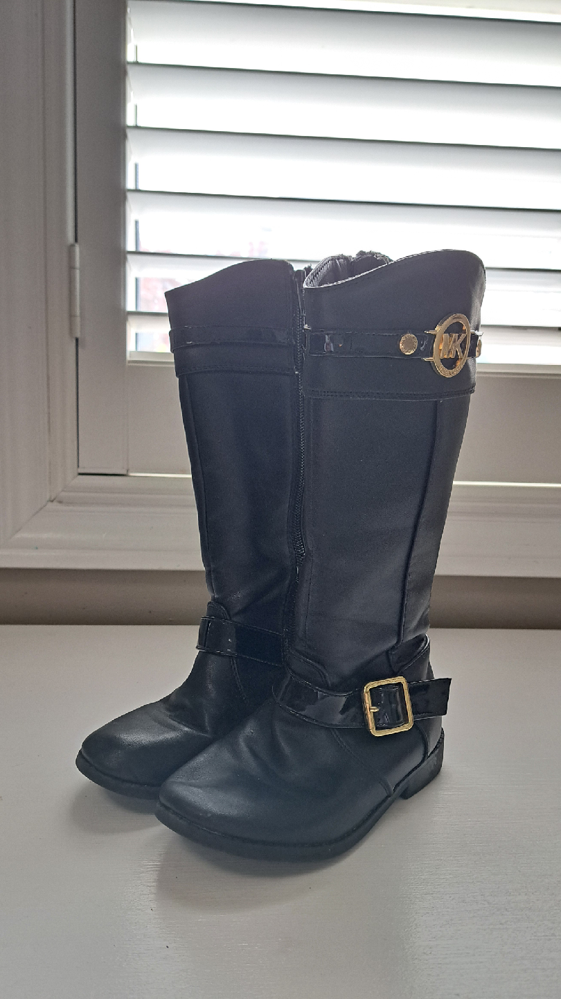 Kids Michael Kors Black Boots - Size 11c - photo 2