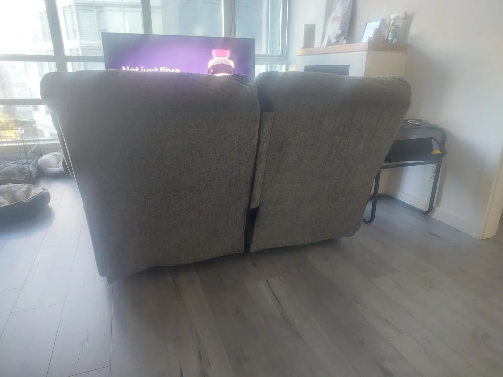 Grey Reclining Loveseat - 60" Wide image indicator(4)