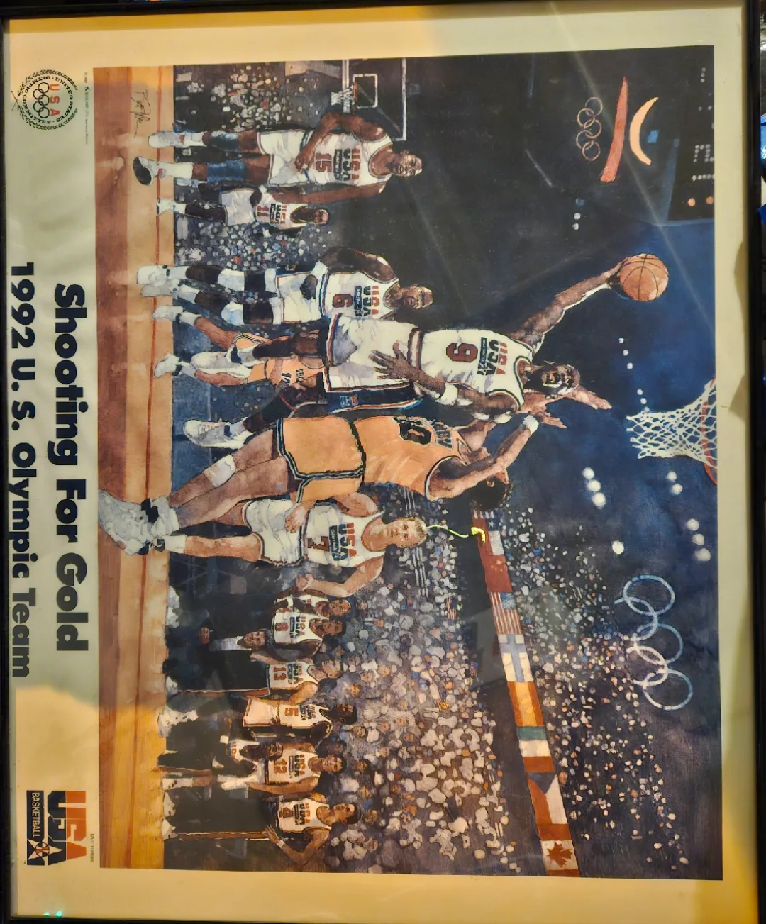 1992 U.S. Olympic Team Basketball Print thumbnail