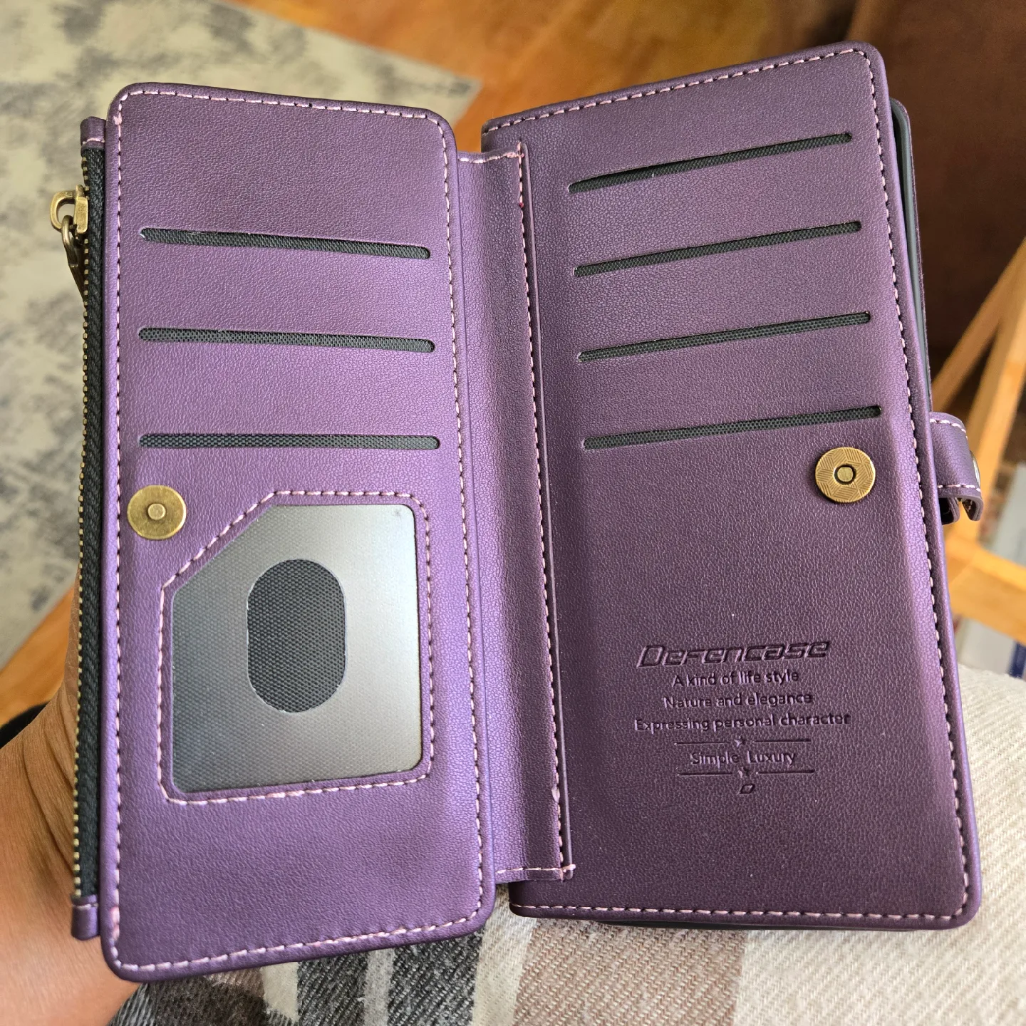 Defencase Purple Wallet Case image indicator(3)