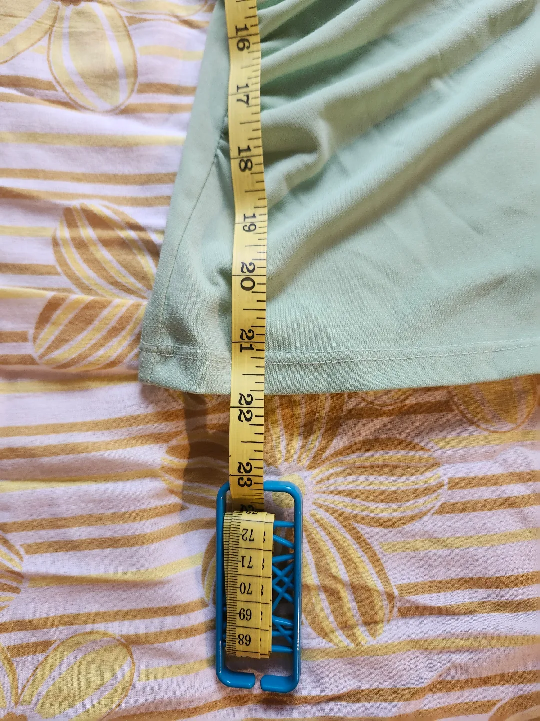 adorable 90s pastel green cinch front blouse image indicator(7)