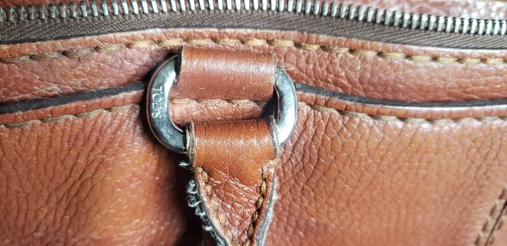 Tods Brown Leather Carryall Tote / Laptop Bag image indicator(6)