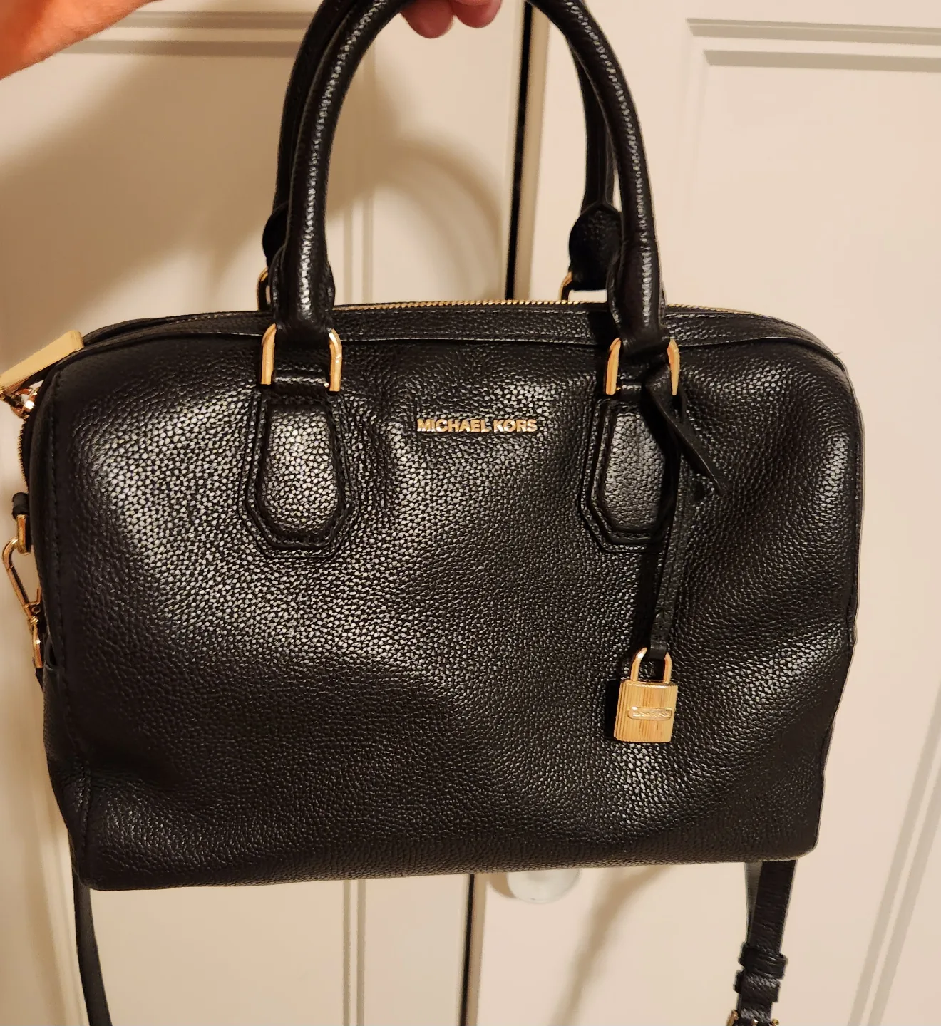 Michael Kors Black Leather Handbag