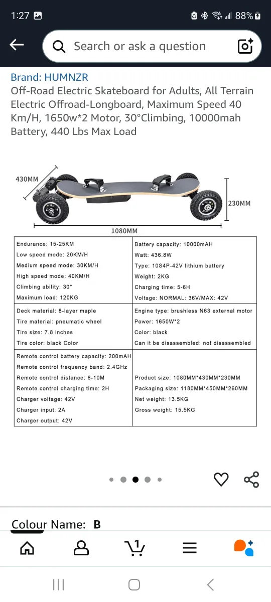 Electric Skateboard image indicator(5)