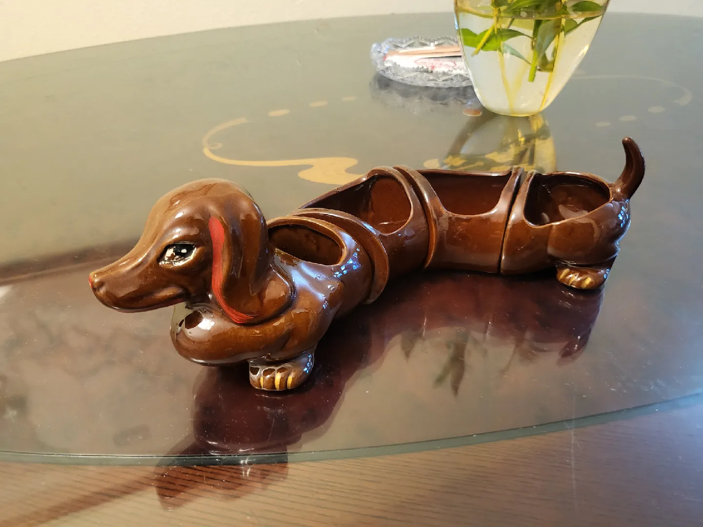 Vintage dachshund planter or catchall tray image indicator(2)