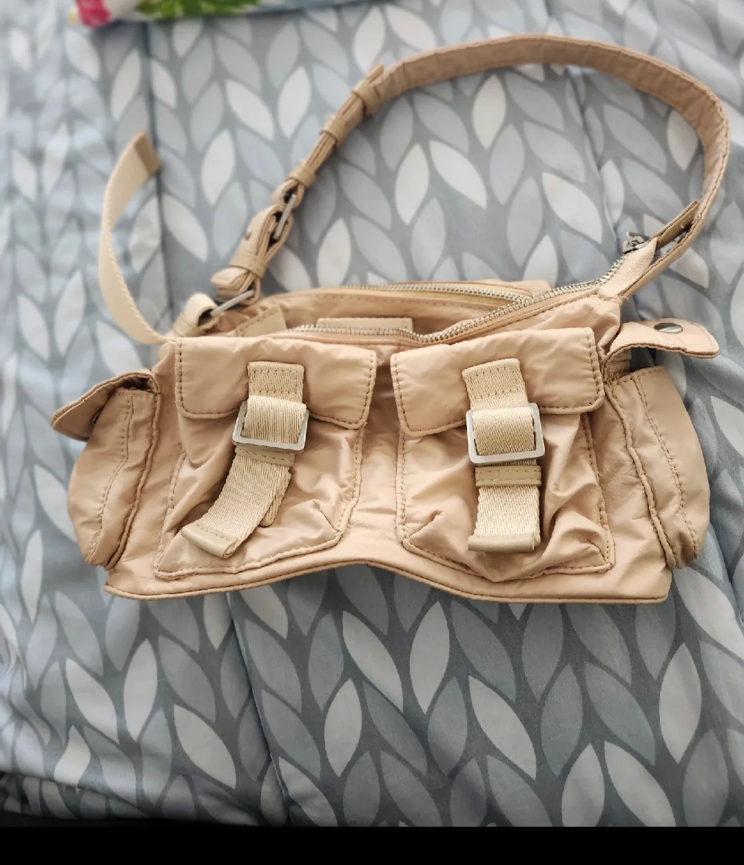 Zara Beige Shoulder Bag thumbnail