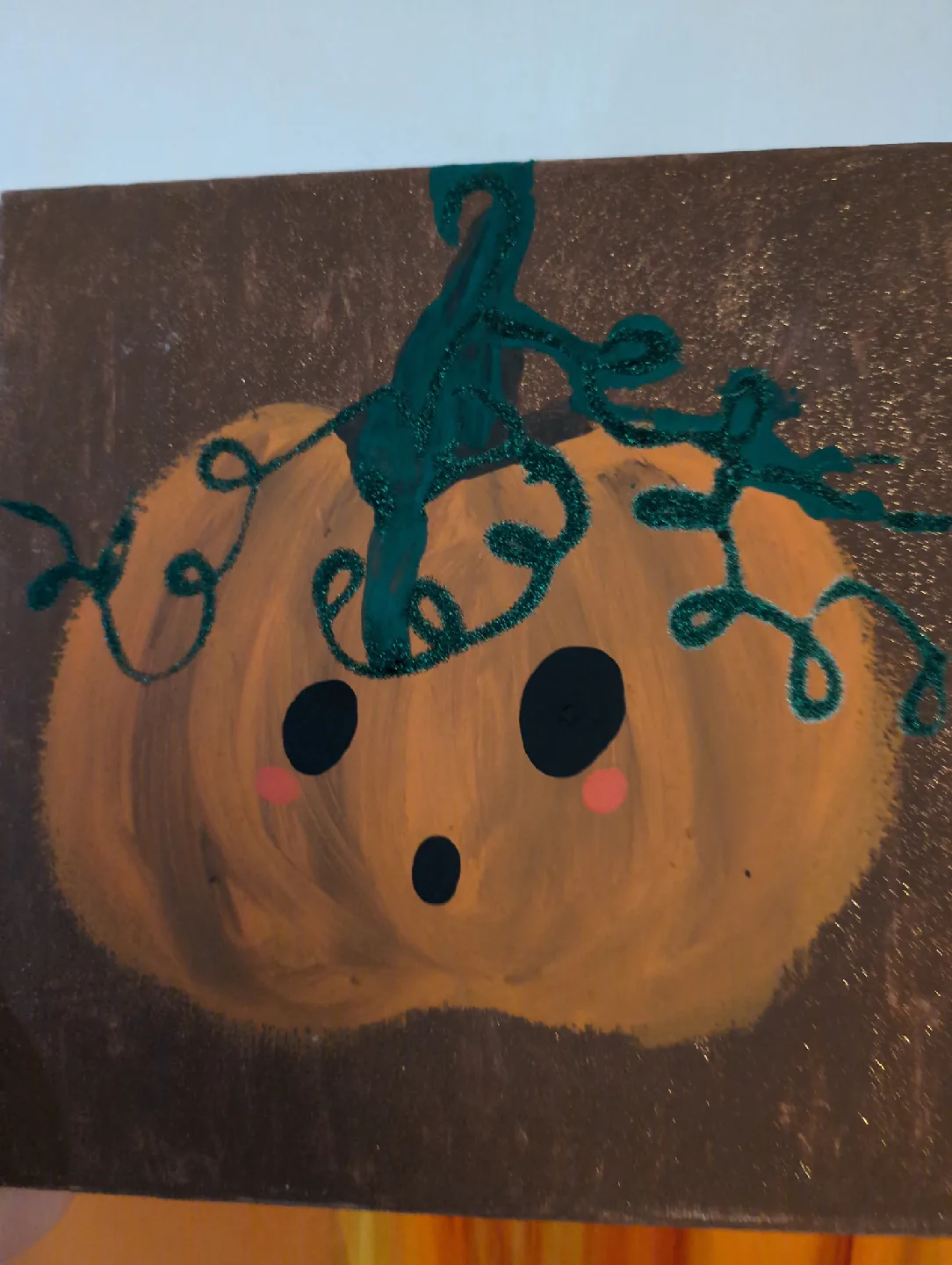 small pumpkin painting
