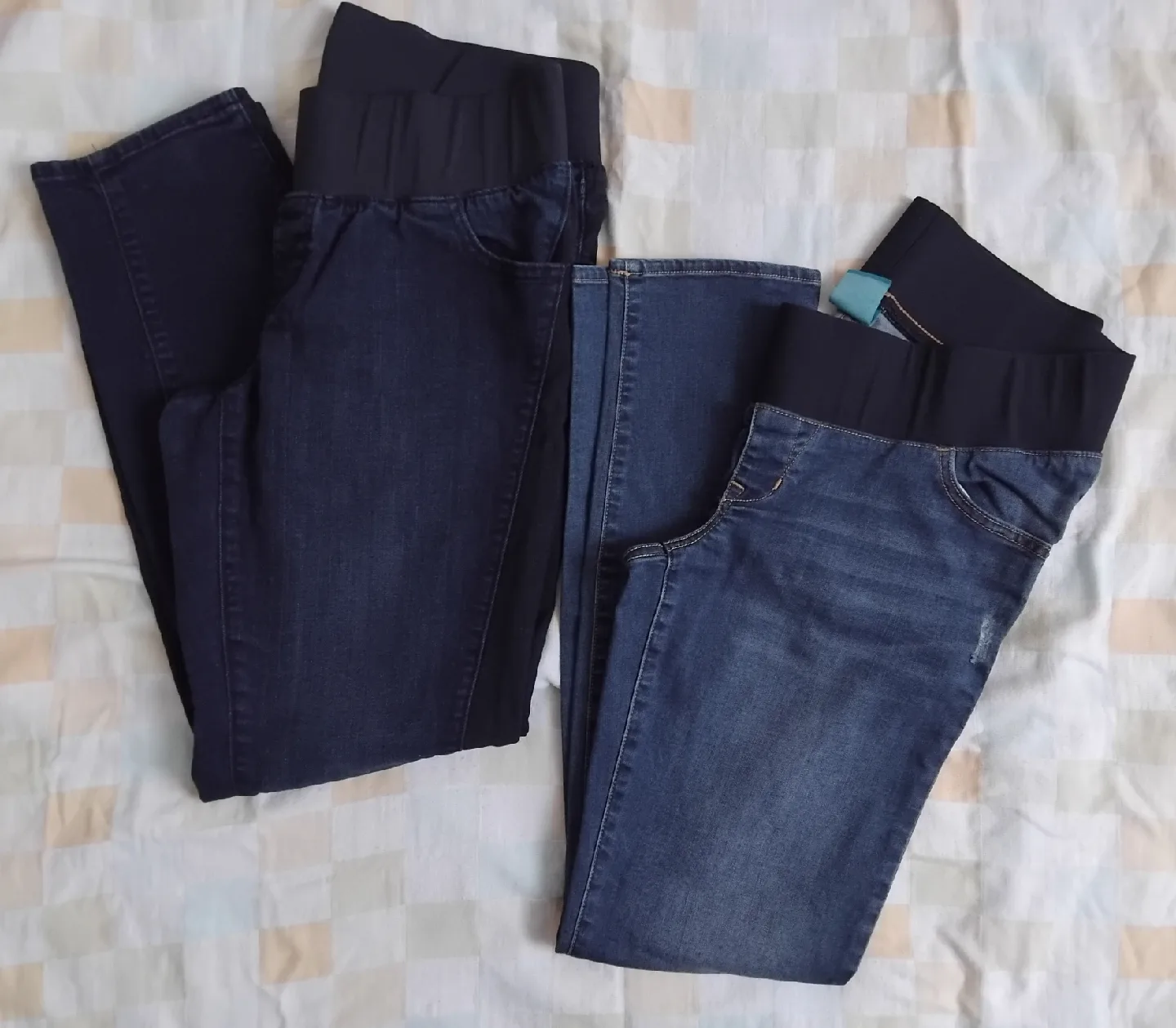 2 pcs maternity jeans size 8 thumbnail