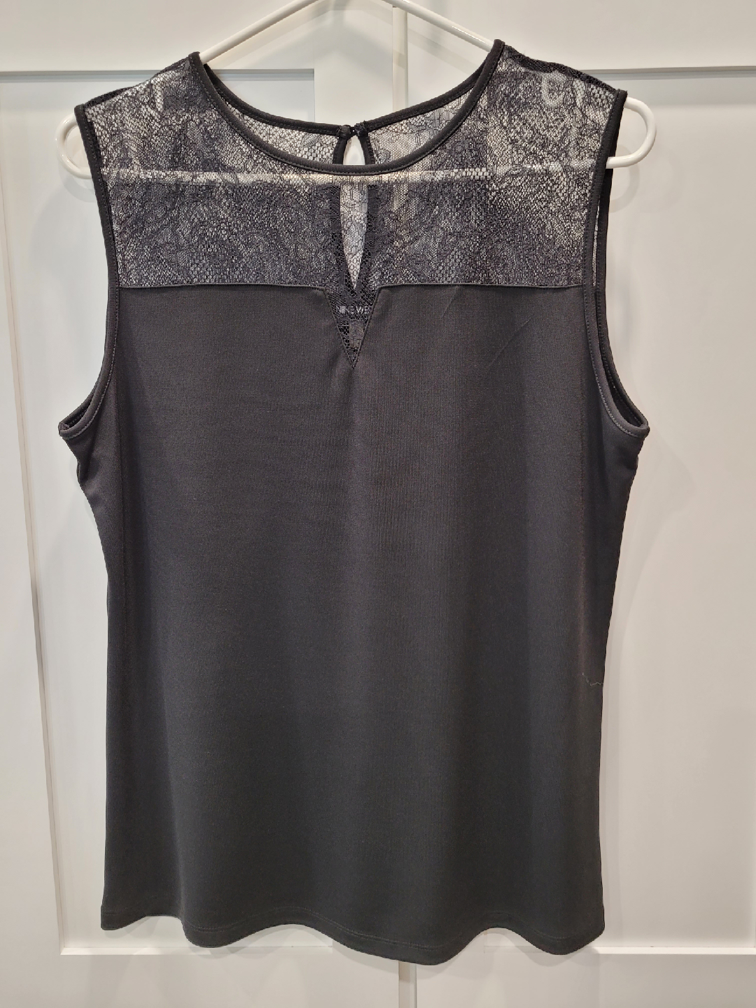 Nine West Black Sleeveless Top
