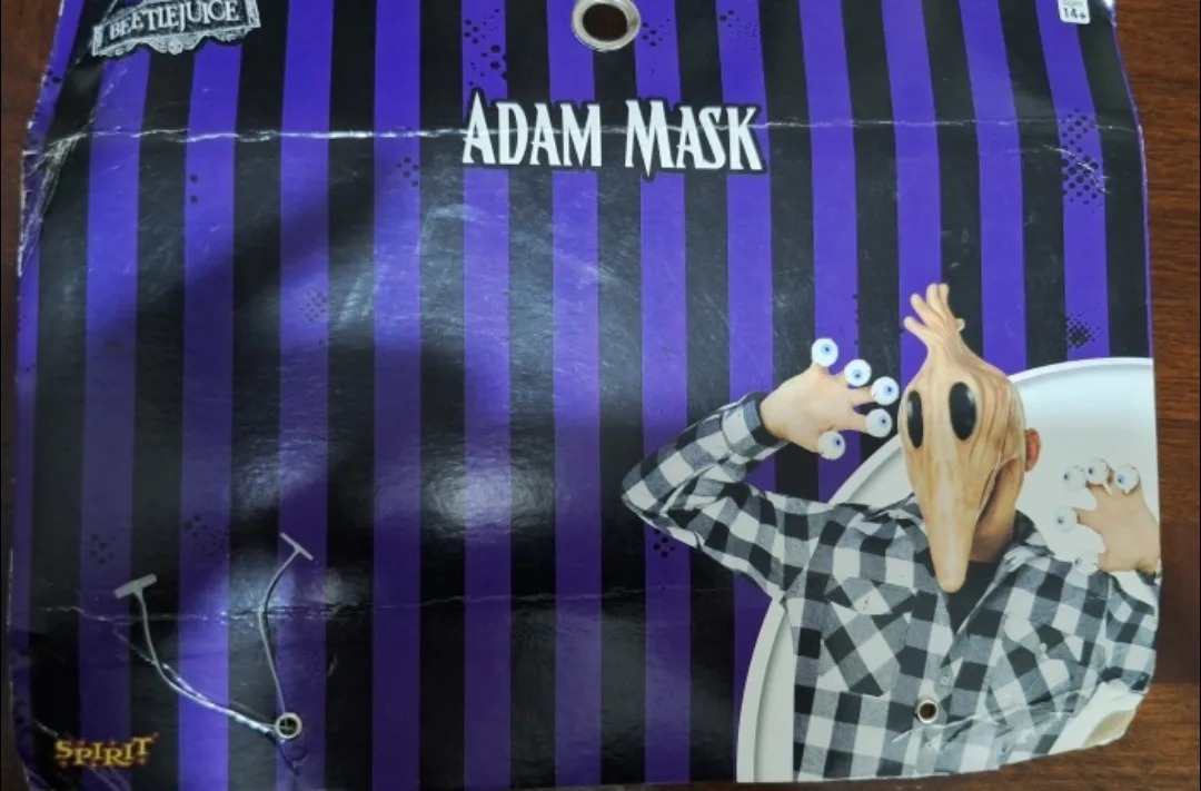 Spirit Halloween Adam Mask with Finger Eyeballs image indicator(6)