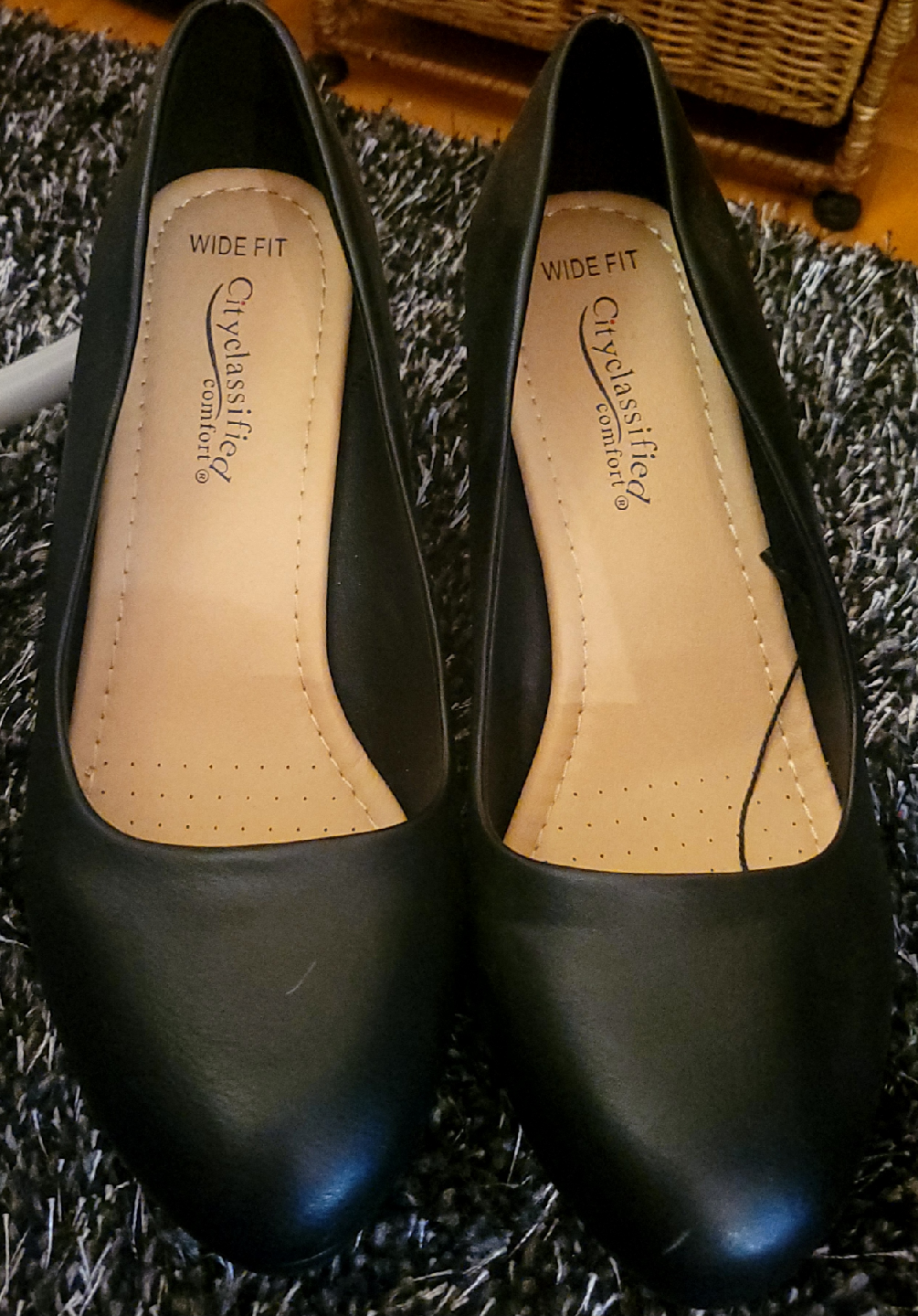 City Classified Comfort Black Heels Wide Fit - photo 2