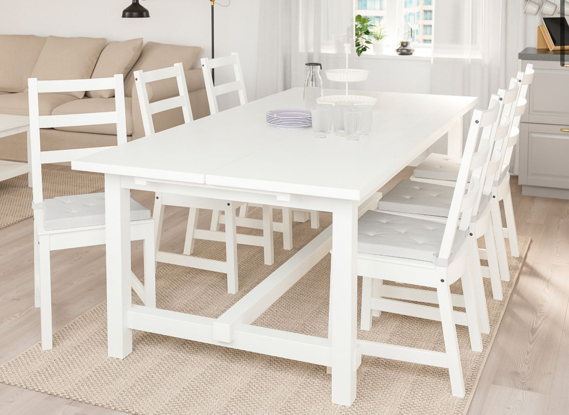 IKEA Ingatorp Extendable Dining Table - White