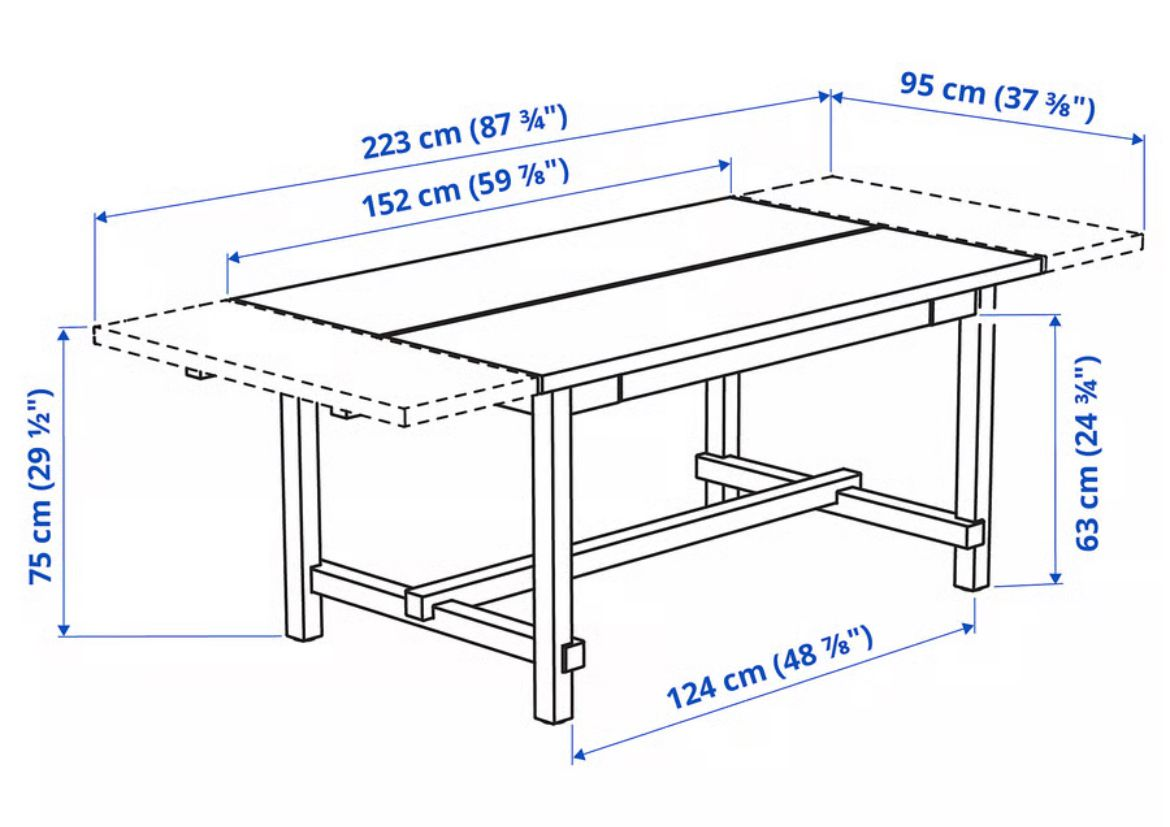 IKEA Ingatorp Extendable Dining Table - White - photo 2