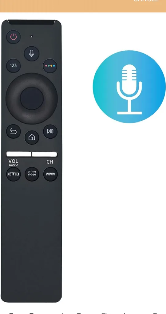 Samsung Smart TV Remote - voice control image indicator(4)