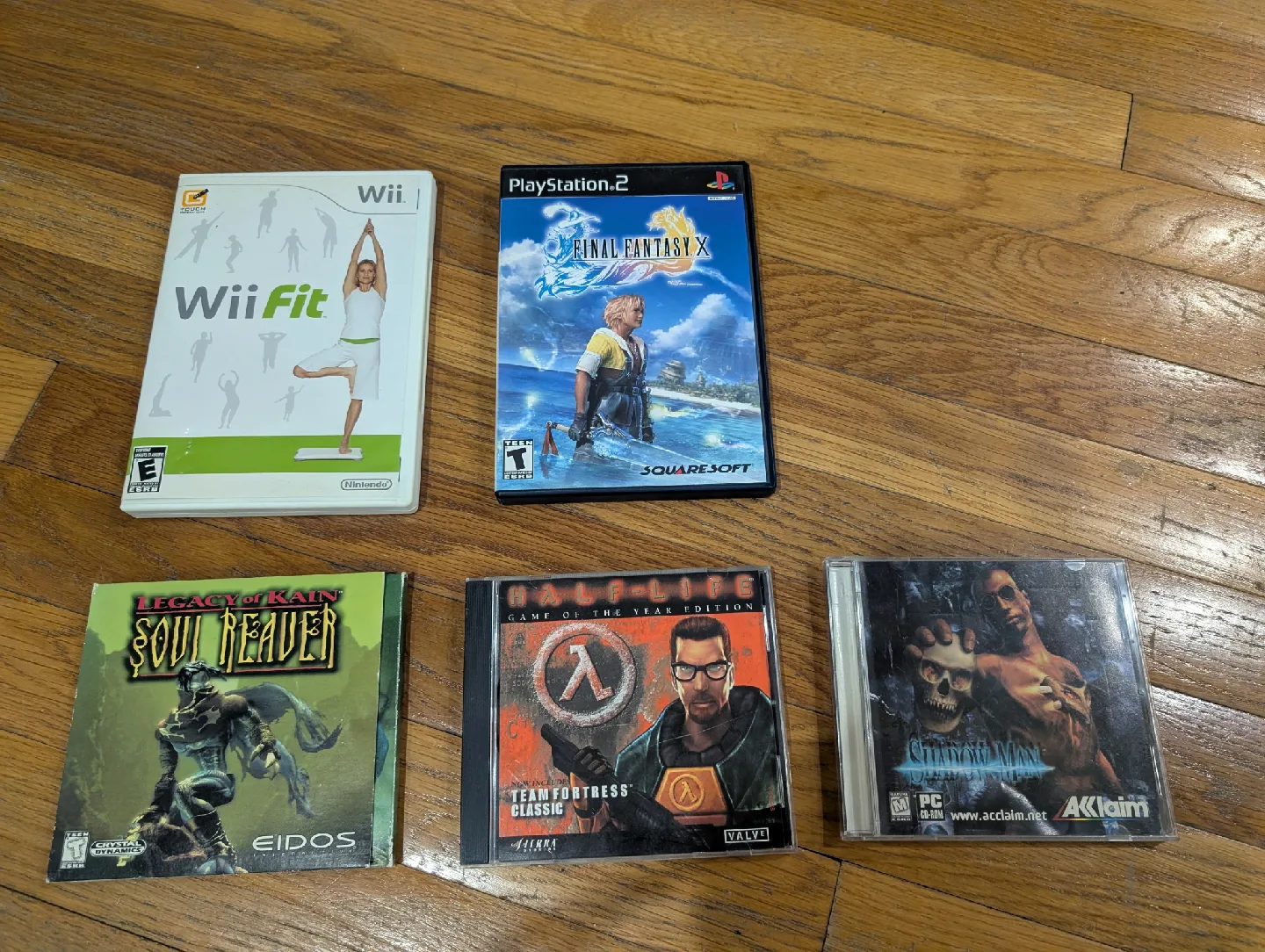 Play station 2, final fantasy X Wii fit team fortress shadow man thumbnail