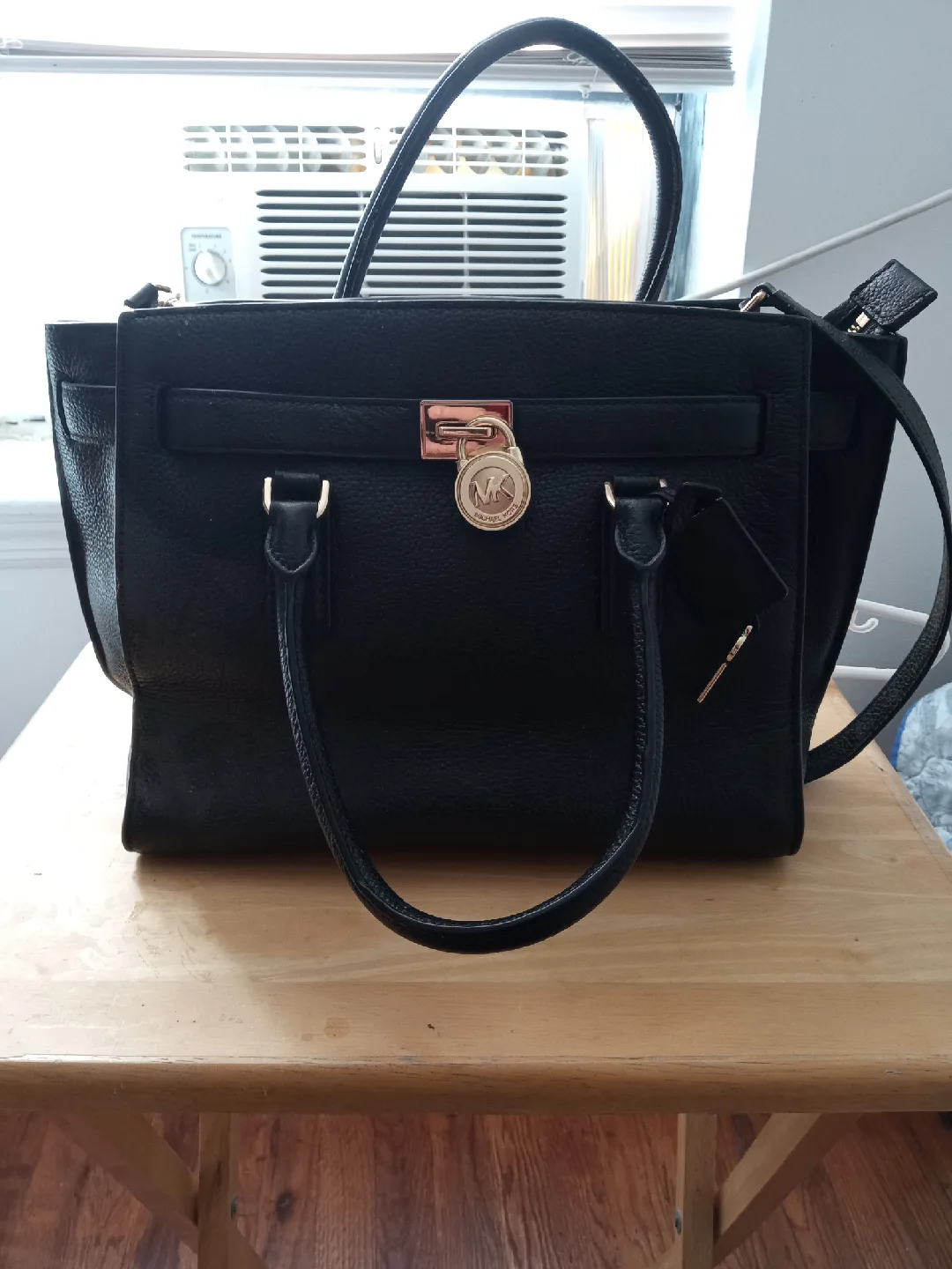 Michael Kors Black Leather Satchel
