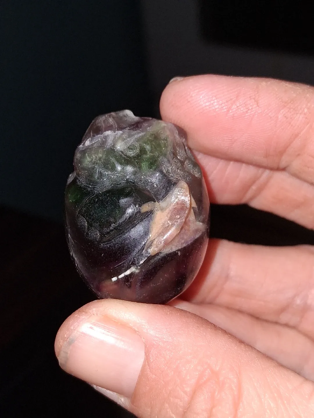 Fluorite Dragon Egg Crystal Stone image indicator(2)