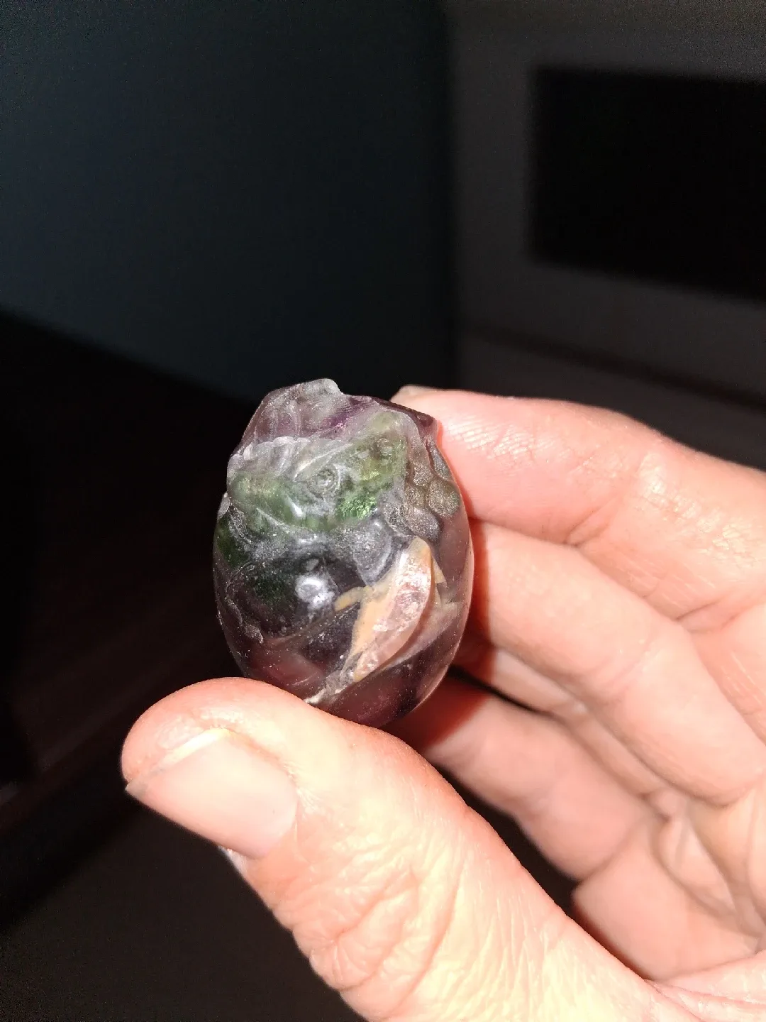 Fluorite Dragon Egg Crystal Stone image indicator(3)