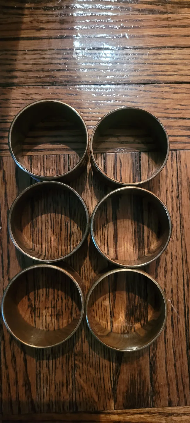 Set of 6 Vintage Napkin Rings image indicator(2)