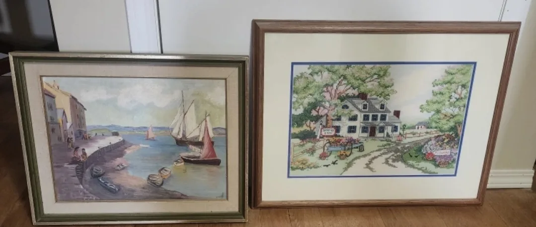 Framed Art Prints and Needlepoints(Pickup only) Read ad please image indicator(5)